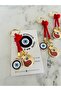 Nazar Beaded Pomegranate Keychain – Red String Evil Eye Symbol of Luck and Blessings - 2