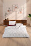 Violet 100% Cotton Double Duvet Cover Set 200X220 cm Red