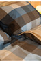 Lazy 100% Cotton Double Duvet Cover Set 200X220 cm Coffee Indigo - 6