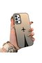 Samsung Galaxy A73 Compatible Hard Acrylic Back Silicone Edge Lens Protection Case Simple Plane Pattern