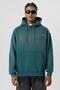 Oversized Washable Printed Sweatshirt Petrol