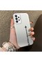 Samsung Galaxy A73 Compatible Hard Acrylic Back Silicone Edge Lens Protection Case Simple Plane Pattern - 4