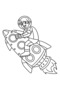 Journey to the Stars 3-6 Years Old Large Illustrated Space-Themed Coloring Book - 7
