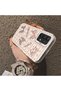 Samsung Galaxy A32 Compatible Hard Acrylic Back Silicone Edge Lens Protection Case Knot Pattern - 3