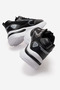 Side Patterned Anorak Women's Sports Shoes Black White - 4