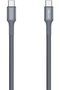 FLEXIX 60W USB-C to USB-C Braided Cable 1m, Laptop Compatible, 10K+ Bend Lifespan, Data Transfer