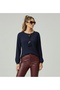 Tie-Down Collar |   Hair Weave Twist Fabric |   Long Sleeves |   Women's Blouse