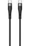 HYPERX 60W USB-C to USB-C Cable 1.2m, Silicone Coated, 10K+ Bend Lifespan, 480Mbps Data Transfer