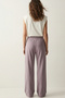 100% Cotton Single Jersey Compact Combed Cotton Fabric Women's Pajama Bottoms Loose Fit Lilac Wide Leg Drawstring Anti-Sweat Bottoms Without Pockets Breathable - 5
