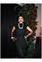 Sleeveless Waist-Fitted Lace Dress - 3