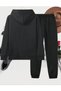 2-Piece Women's Stylish Rose Printed Hooded and Sweatpants Set - 2