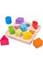 Wooden Shape Sorter with 10 Play Pieces