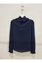 Girl's Stylish Blouse with Pleated Sleeves and Floral Details - New Season - 3
