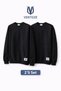 Oversized Sweatshirt Set of 2, 100% Cotton, 3 Yarns, Unisex, Daily Use - 2
