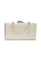 White Wedding Dress Crystal and Stone Embellished Evening Dress Shoes and Bag Set - 6