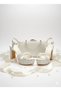 Pearl Stone Embellished Platform Heels Wedding Dress Evening Dress Shoes and Bag Set - 3