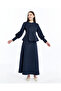 Front and Sleeve Cuffs with Zippers, Balloon Sleeves, Patterned Jacquard Skirt Set
