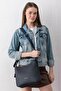 Mila Charmlı Large Size Soft Leather-Look Large Volume Navy Blue Women's Shoulder Bag Pbu3207