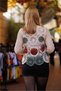 Gray Color Lace Crochet Embroidered Knitwear Blouse - 2