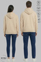 Dear Couple Combination Promise Sign B Printed Hoodie K Hooded Ş Fleece-Lined O Oversized Sweatshirt Set of 2 - 2