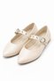 Verona Women's Buckle Pointed Toe Ring Detailed Casual Women's Mary Jane Flats - 5