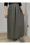 Elastic Waist, Vivid Colorful Patterned Viscose Press Fabric Maxi Length Skirt, Prayer Skirt, Size 36-48 - 2