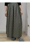 Elastic Waist, Vivid Colorful Patterned Viscose Press Fabric Maxi Length Skirt, Prayer Skirt, Size 36-48 - 3