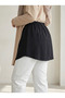 Hijab Quality Crepe Savior Lengthening Skirt Undergarment under Sweater Front Y Slit Half Shirt - 2