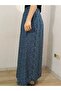 Elastic Waist Colorful Patterned Viscose Printed Fabric Maxi Skirt, Prayer Skirt - 3