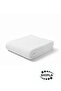 Single White Fringed Waffle Hotel Blanket (160 X 230)