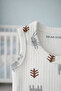 100% Cotton / Patterned / 4-Piece Snap-On Baby Bodysuit / Cotton Baby Undershirt / Baby Snap-On / Organic - 2
