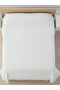 Single White Fringed Waffle Hotel Blanket (160 X 230) - 2