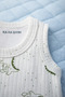 100% Cotton / Patterned / 4-Piece Snap-On Baby Bodysuit / Cotton Baby Undershirt / Baby Snap-On / Organic - 2
