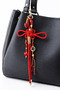 Love and Affection Charm – Red Paracord Gold Plated Love Bag Charm Handmade Keychain