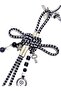Night Talisman Black and White Luck Charm |   Luck Knot Collection (Bag Charm / Keychain) - 4