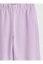 Glittery Striped Wide-Leg Baby Girl Sweatpants (S6) - 4