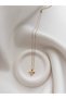 Gold Color Necklace with Zircon Stone and Bee Figure - Steel Chain Necklace with Bee Figure - Necklace with Bee Figure - 6
