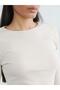 Brown Crew Neck Women's Bodysuit (S6) - 3