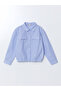 Lcw Kids Blue Striped Girl's Shirt