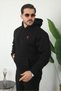 Men's Black Hooded Sweatshirt Three Threaded Yarns Casual Comfortable - 3