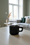 2 Pieces Handmade 260 ml Burgundy Black Glossy Ceramic Mug Tea Coffee Cup Mit1305 - 6
