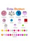 Giraffe Sticker Gemstone Adhesive for Hair, Face, Nail, Makeup and Decorative Stone Sparkling Shiny (Patterned, Round) - 2