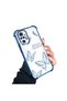 Redmi Note 10 Pro Compatible Transparent Four-Corner Silicone Coating Glossy Edge Case Butterfly Pattern - 2