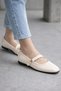 Women's Patent Leather Ballet Flats Stylish Buckled Orthopedic Sole Daily Shoes - 6