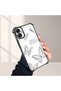 Samsung Galaxy A04E Compatible Transparent Four-Corner Silicone Coating Glossy Edge Case Butterfly Pattern - 4