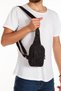 Black Unisex Crossbody Waist Bag with Phone Compartment Chest Travel Daily Bodybag Freebag Slingbag - 7