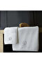Monogrammed Letter "D" Hand & Bath Towel Silver Thread Cotton Personalised - 3