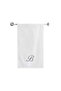 Monogrammed Letter "B" Bath Towel Silver Thread Cotton Personalised Letter