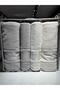 4 Piece Bathroom Set for 2 People Gray - Cream - 2