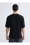 Black Crew Neck Men's Sports T-Shirt (S6) - 4